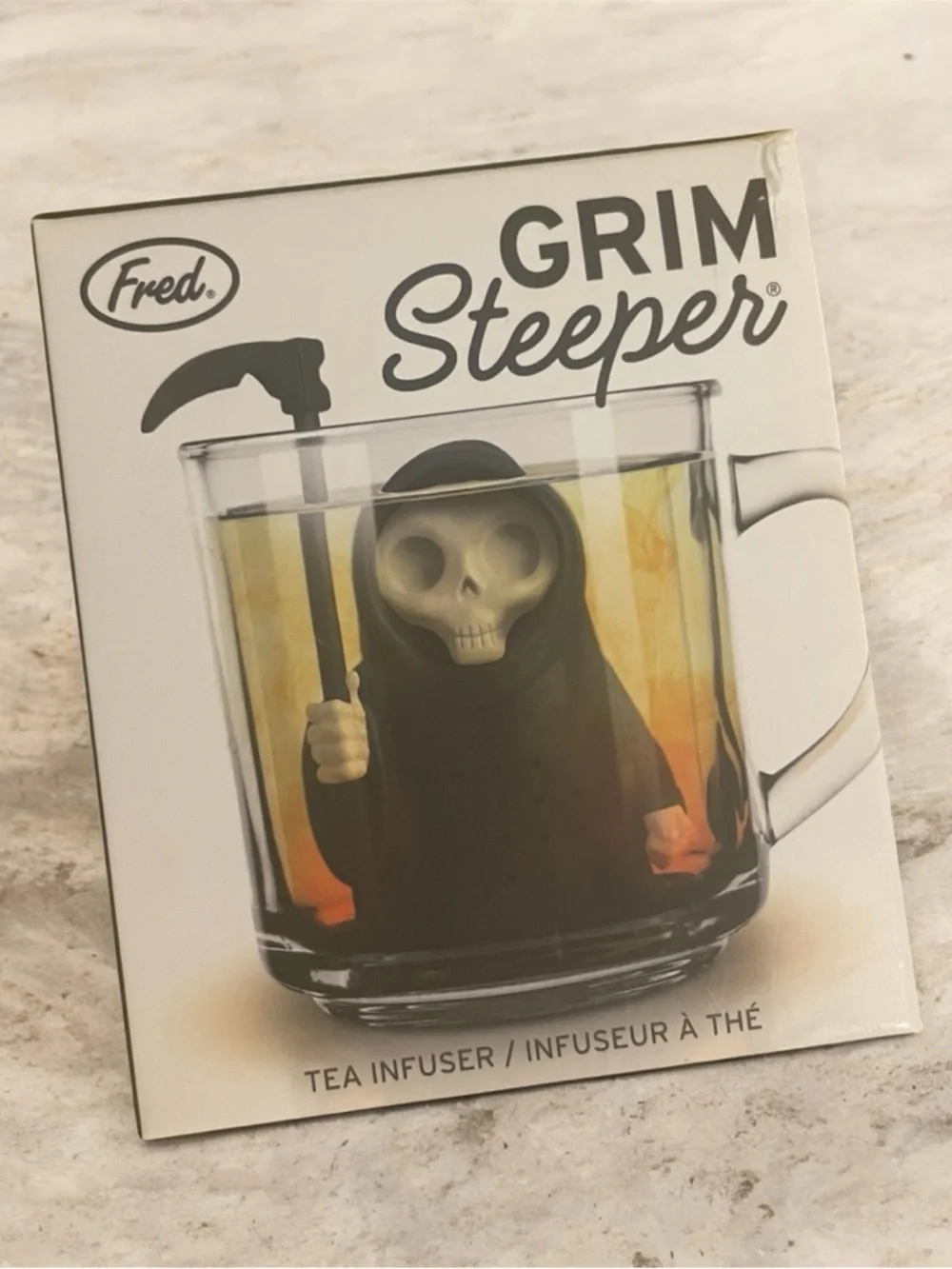 Fred Grim Steeper Tea Infuser - Black and Cream